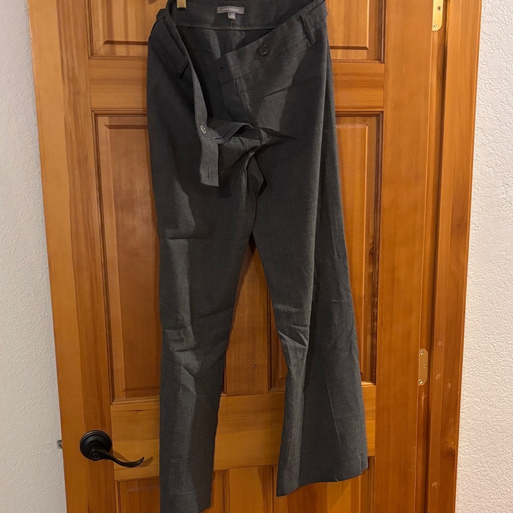 Ann Taylor Charcoal Flare Pants